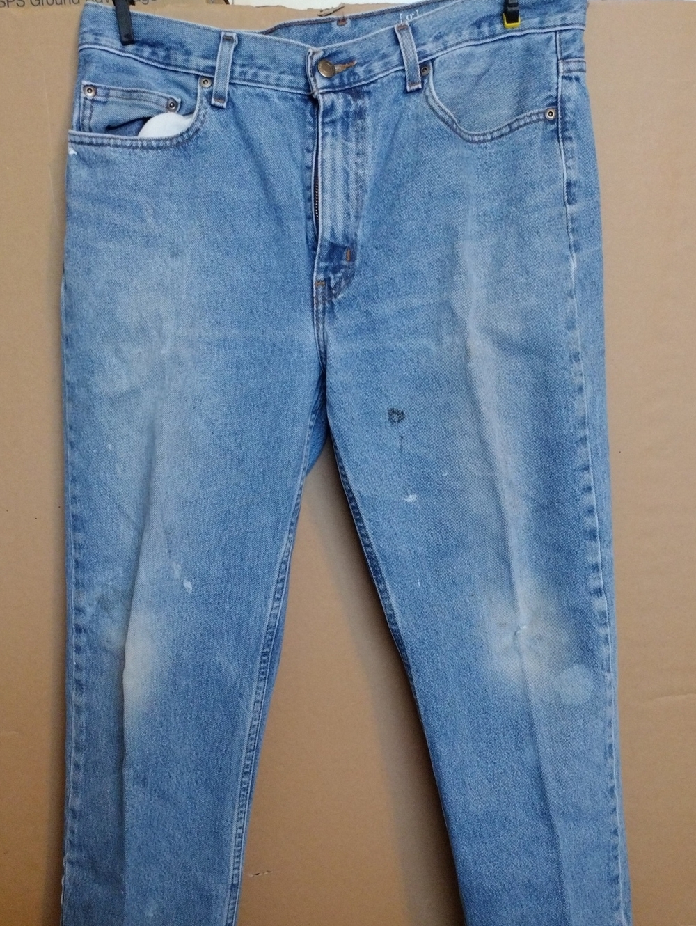 George Light Wash Blue Straight Leg Jeans.  34/29 100% Cotton